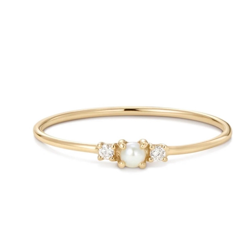 Maris Pearl 14k Yellow Gold The Seafoam Ring